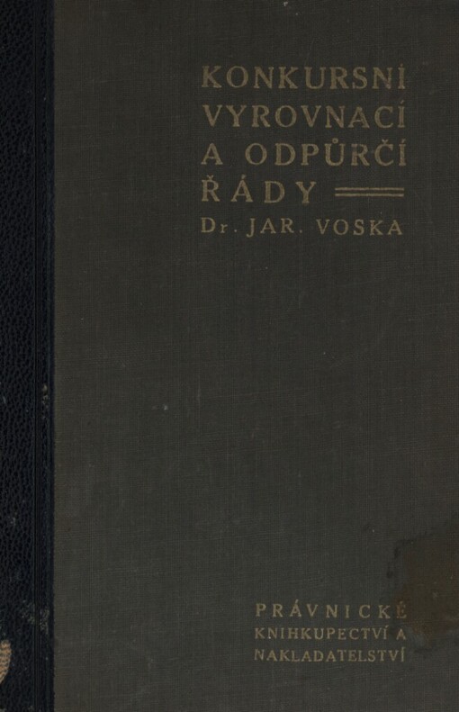 Konkursní, vyrovnací a odpůrčí řády