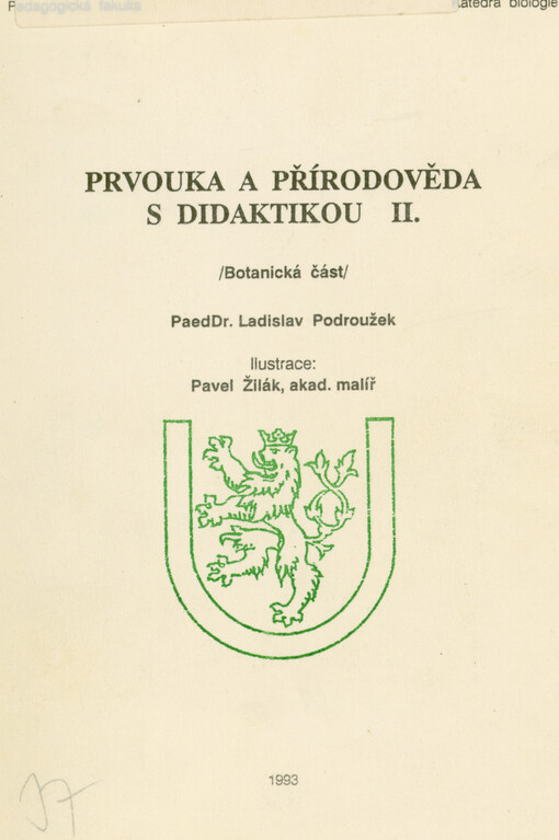 Prvouka a přírodověda s didaktikou. 2, (Botanická část)