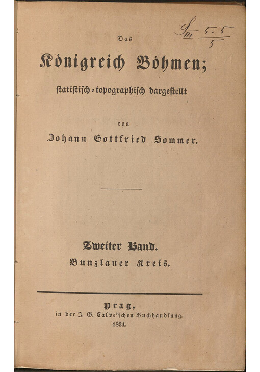 Das Königreich Böhmen. Zweiter Band, Bunzlauer Kreis