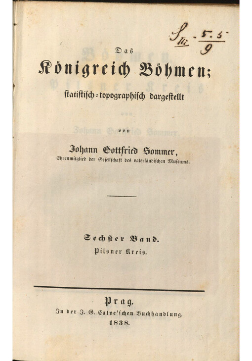 Das Königreich Böhmen. Sechster Band, Pilsner Kreis