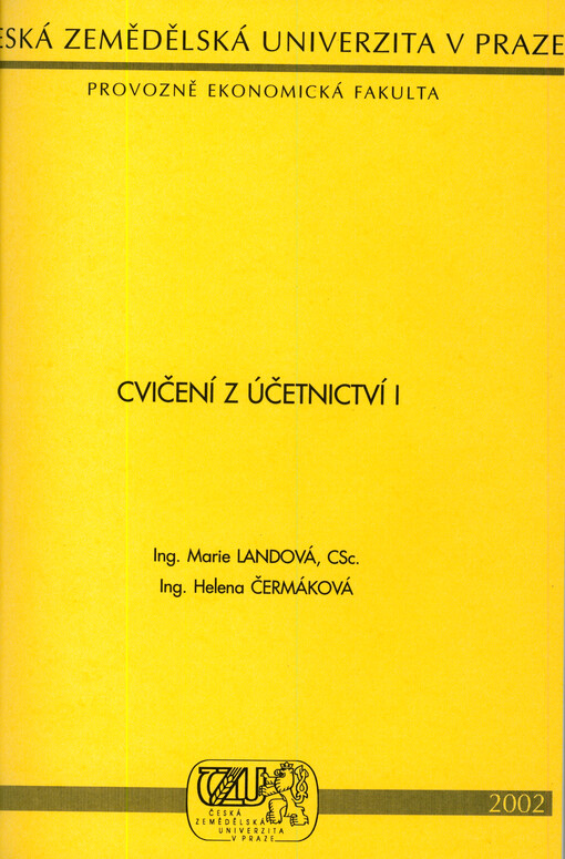 Cvičení z účetnictví I