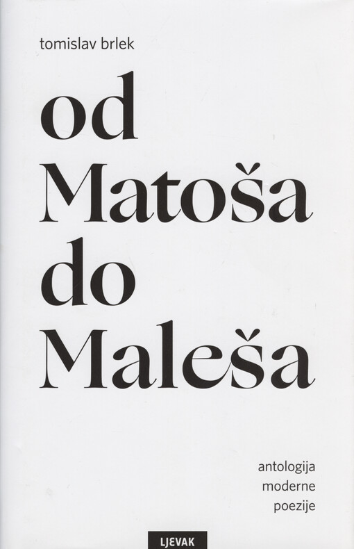 Od Matoša do Maleša : antologija moderne poezije