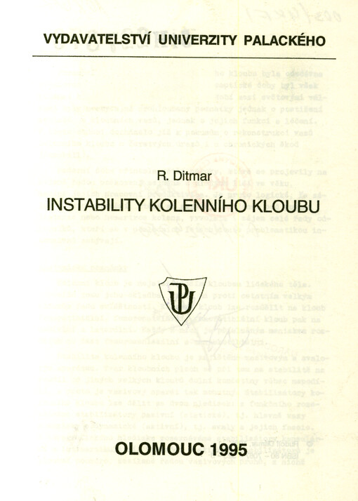 Instability kolenního kloubu
