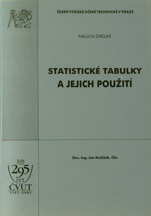 Statistické tabulky a jejich použití