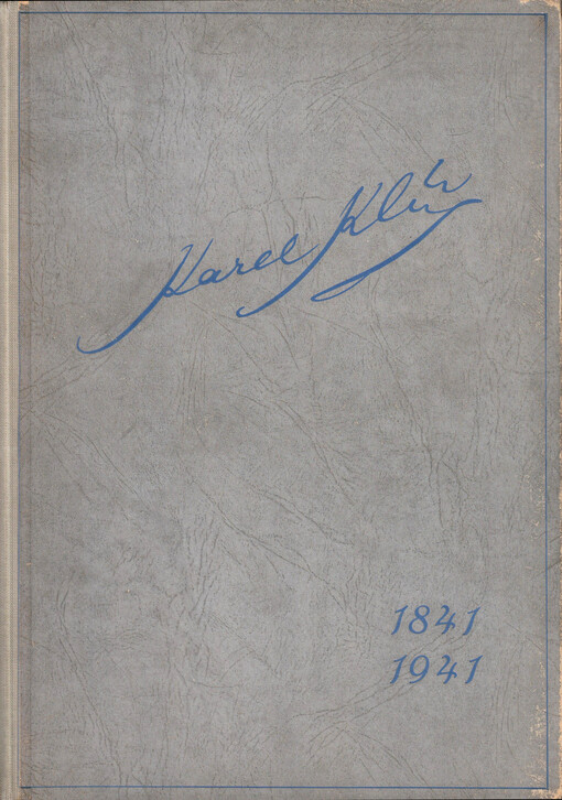 Spis na paměť stého výročí narození Karla Klíče, akademického malíře, vynálezce hlubotisku