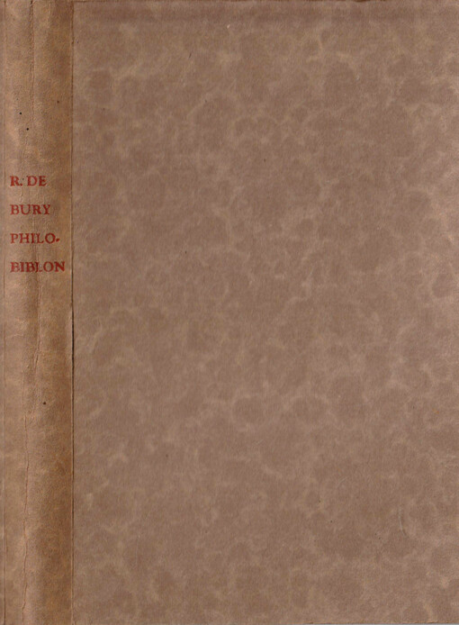 Philobiblon: Tractatus pulcherrimus de amore librorum