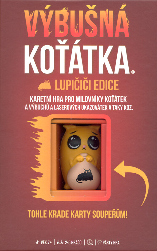 Výbušná koťátka : karetní hra pro milovníky koťátek a výbuchů a laserových ukazovátek a taky koz. Lupičiči edice