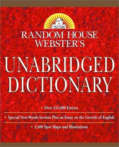 Random House Webster's Unabridged Dictionary: Indexed (Book Only Edition)