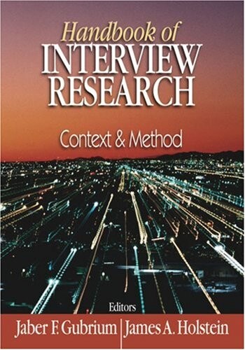 Handbook of interview research :context & method