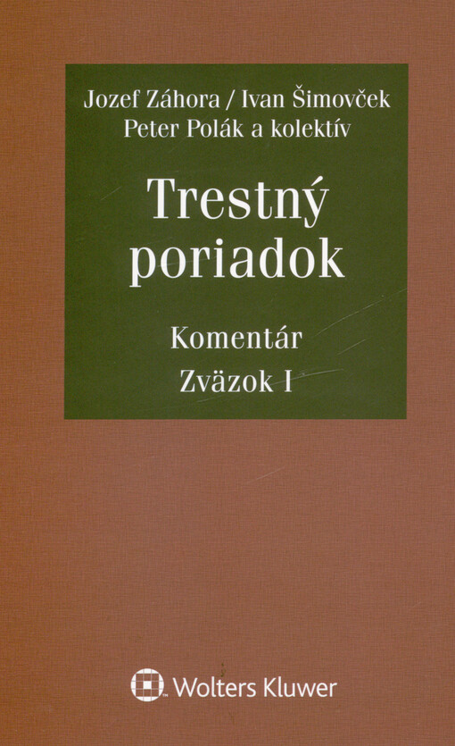 Trestný poriadok : komentár