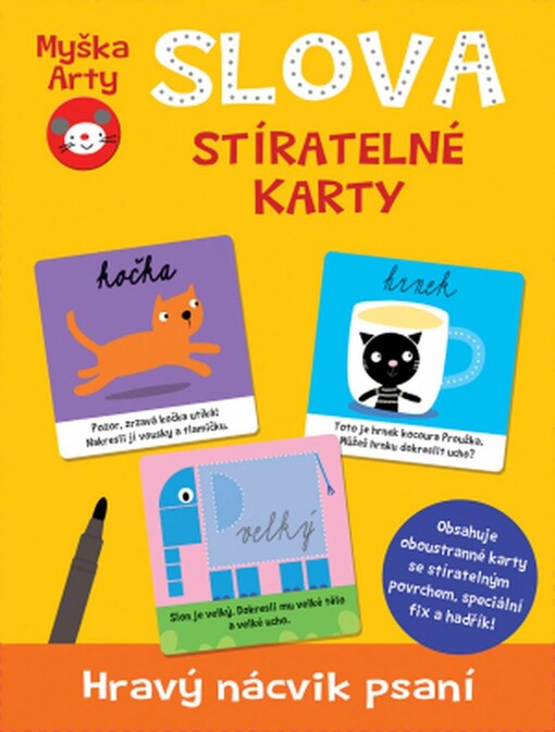 Slova :stíratelné karty : hravý nácvik psaní