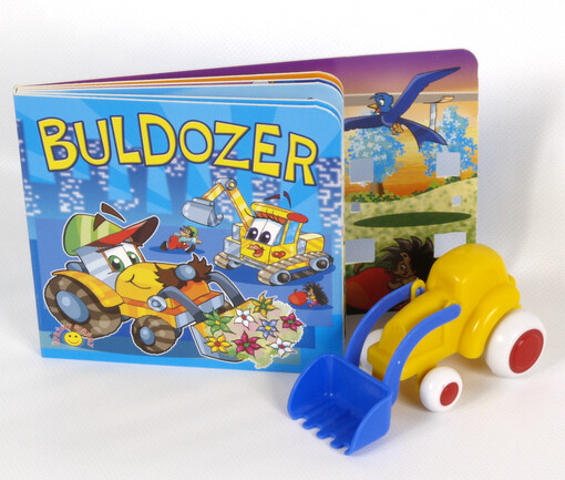Buldozer (+ hračka (model buldozeru))