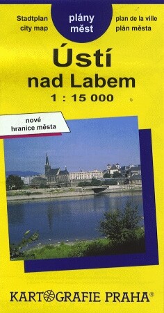 Ústí nad Labemnové hranice města ; Děčín : informace, cyklistické stezky : plány měst : 1:15 000