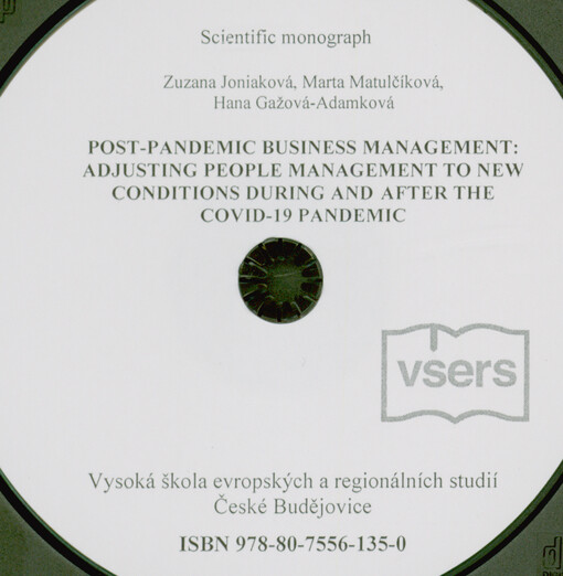 Post-pandemic business management: adjusting people management to new conditions during and after the Covid-19 pandemic : scientific monograph
