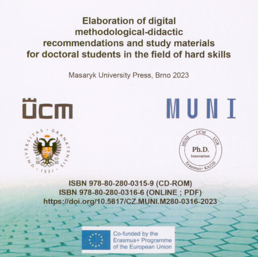 Elaboration of digital methodological-didactic recommendations and study materials for doctoral students in the field of hard skills