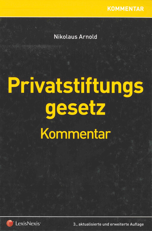 Privatstiftungsgesetz : Kommentar