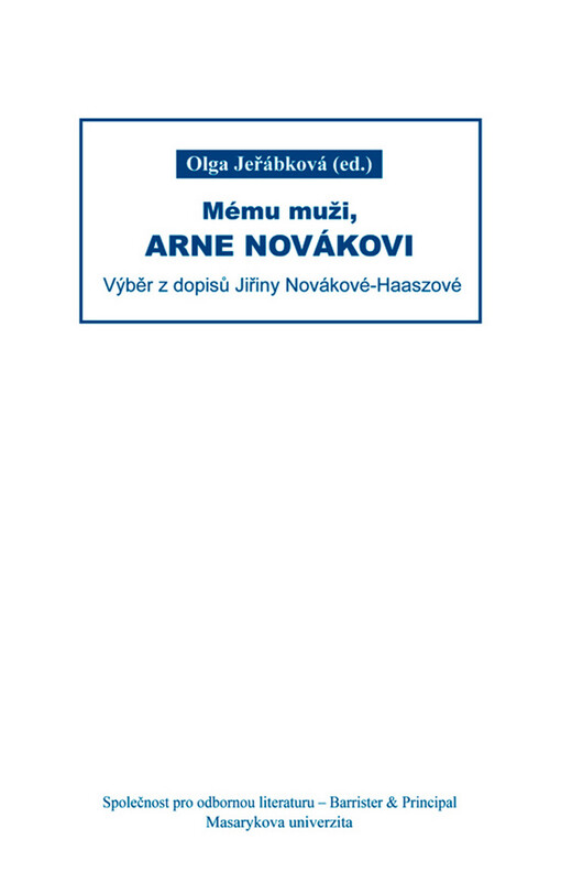 Mému muži, Arne Novákovi: výběr z dopisů Jiřiny Novákové-Haaszové
