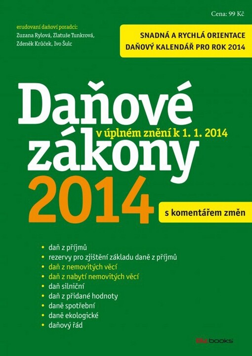 Daňové zákony 2014