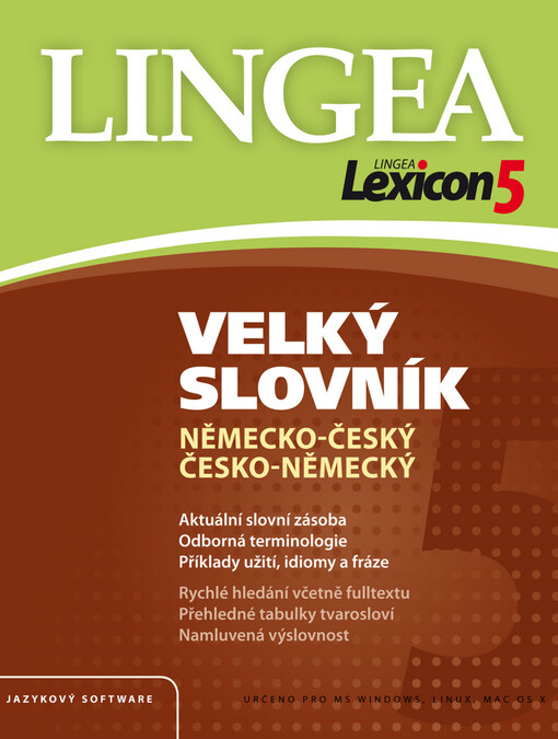 Velký slovník německo-český a česko-německýVeľký slovník německo-slovenský a slovensko-německý