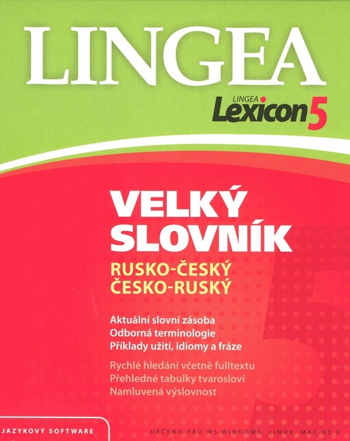 Velký slovník rusko-český a česko-ruskýVeľký slovník rusko-slovenský a slovensko-ruský