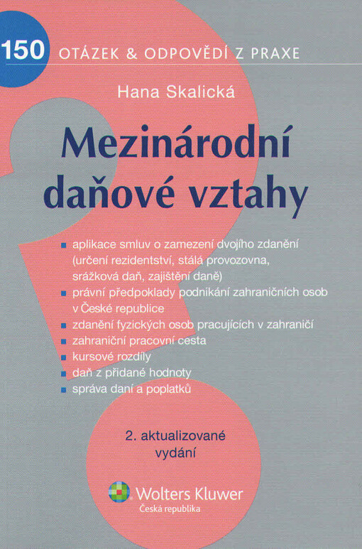 Mezinárodní daňové vztahy: Hana Skalická