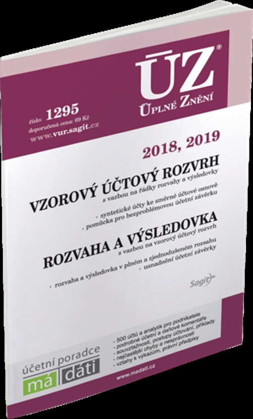 ÚZ č. 1295 Vzorový účtový rozvrh 2018, 2019, Rozvaha a výsledovka 2018, 2019