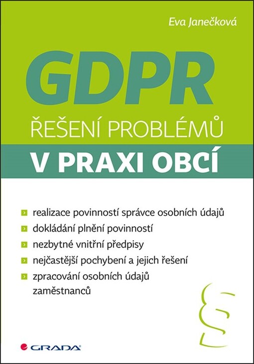 GDPR - Řešení problémů v praxi obcí | Janečková Eva - e-kniha