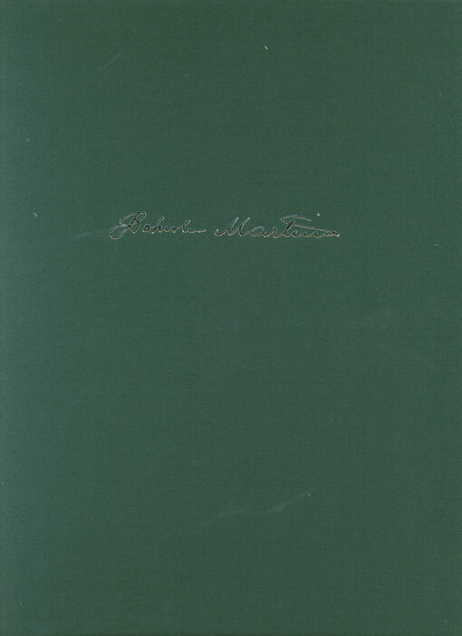 Fresky Piera della Francesca, H 352 ; Paraboly, H 367 = Les fresques de Piero della Francesca, H 352 ; The parables, H 367