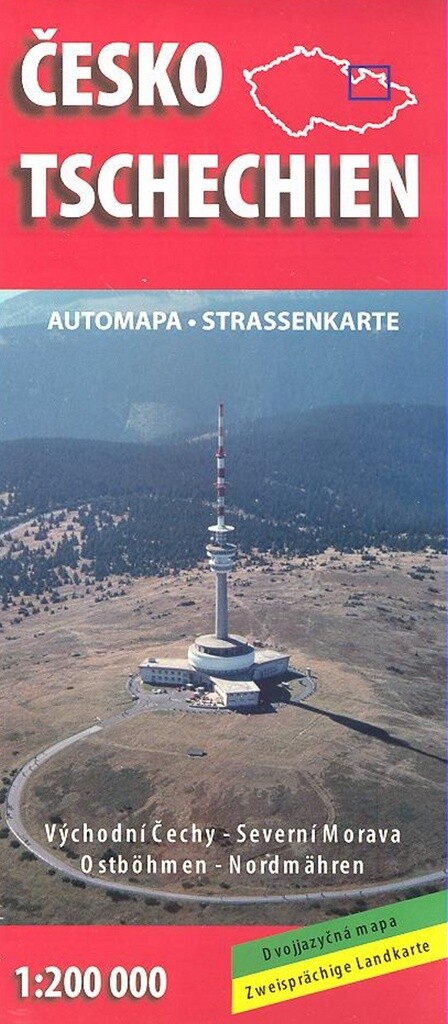 Českoautomapa : Východní Čechy - Severní Morava = Tschechien : Strassenkarte : Ostböhmen - Nordmähren