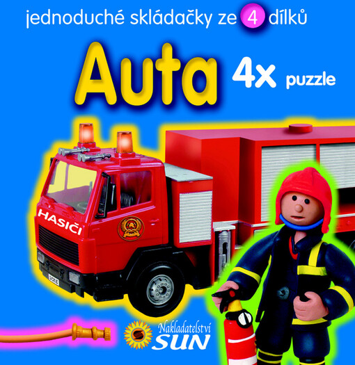 Auta :jednoduché skládačky ze 4 dílků