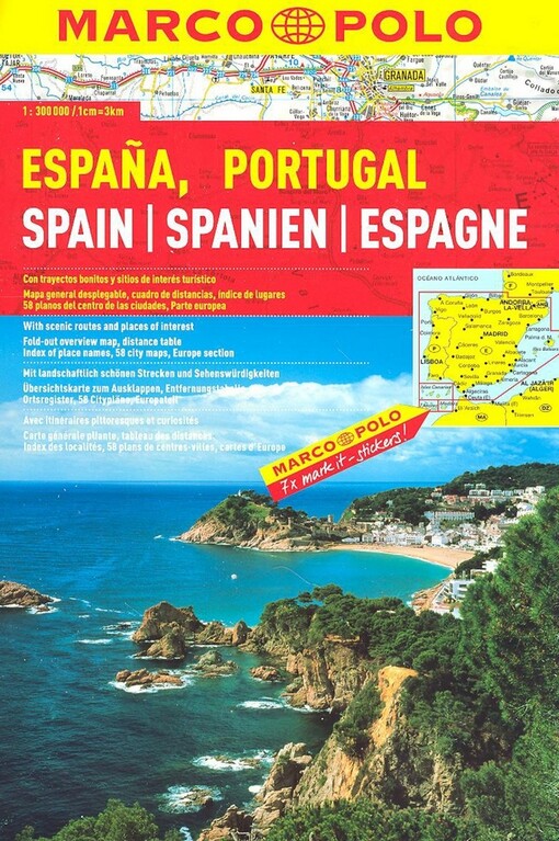 España, Portugal Spain = Spanien = Espagne : 1:300 000