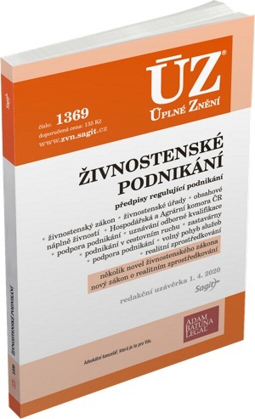 ÚZ č. 1369 Živnostenské podnikání, volný pohyb služeb, podpora podnikání
