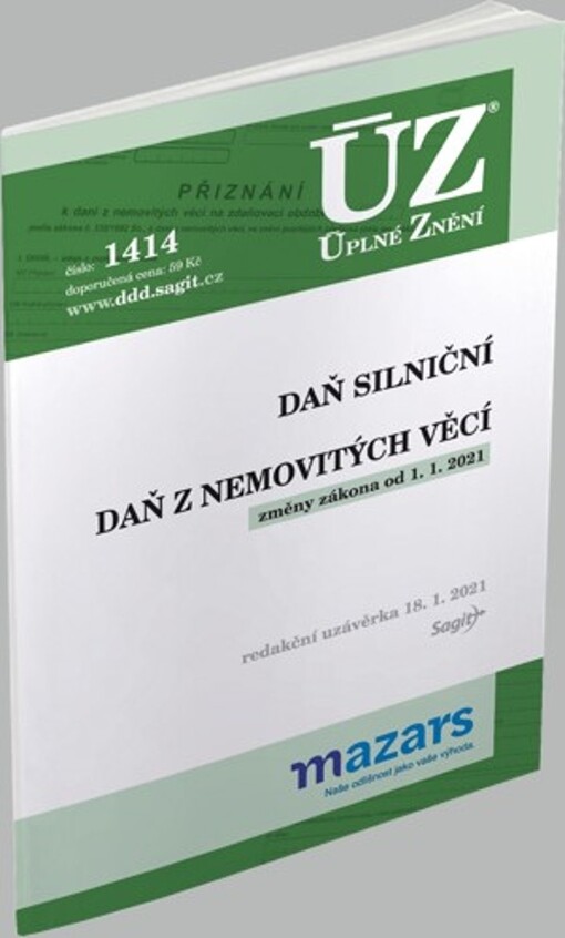ÚZ č. 1414 Daň silniční, Daň z nemovitých věcí 2021