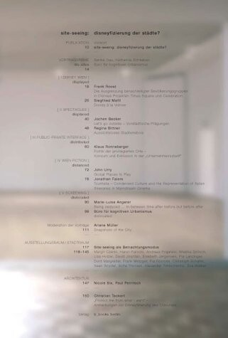 Site-seeing :Disneyfizierung der Städte