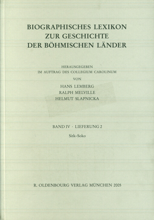 Biographisches Lexikon zur Geschichte der böhmischen Länder