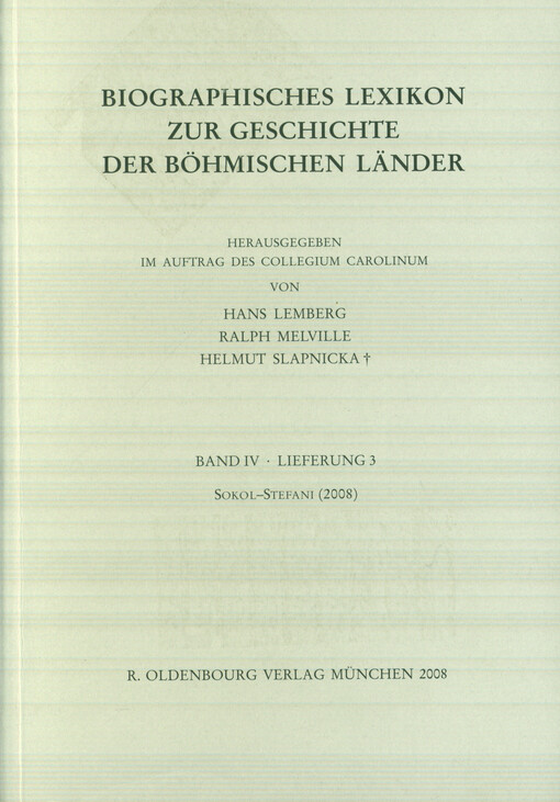 Biographisches Lexikon zur Geschichte der böhmischen Länder