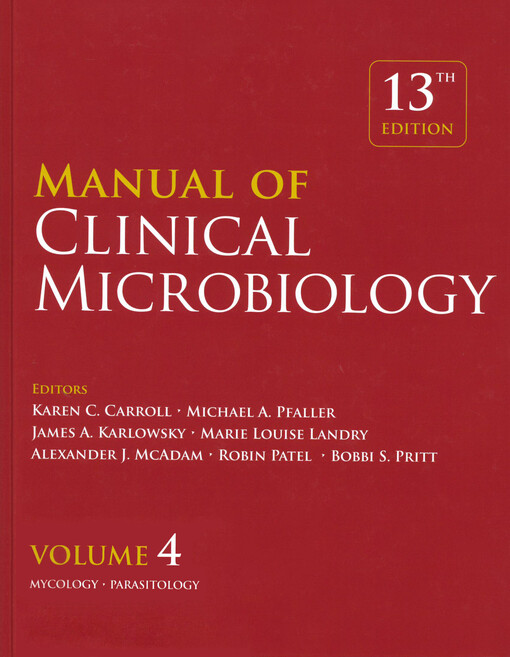 Manual of clinical microbiology. Volume 4