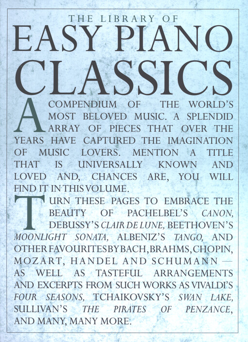 The Library of Easy Piano Classics: 9780825612848
