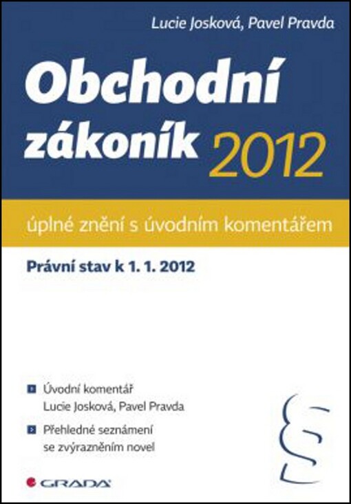 Obchodní zákoník 2012 