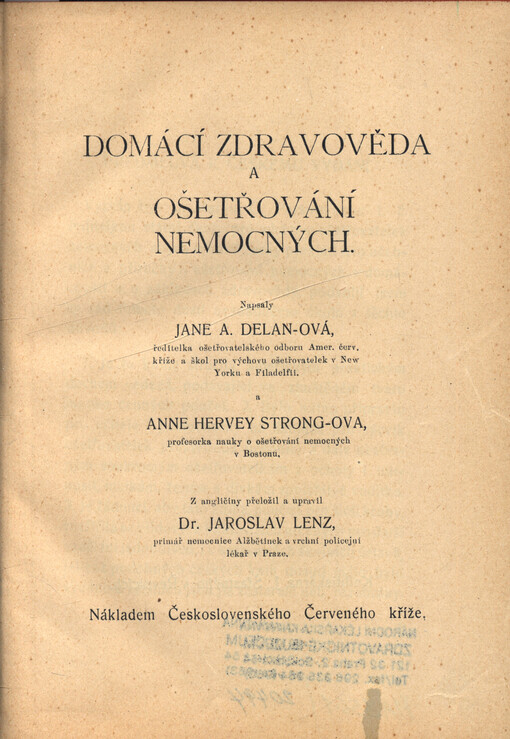 Domácí zdravověda a ošetřování nemocných