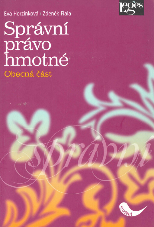 Správní právo hmotné : obecná část
