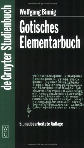 Gotisches Ekementarbuch (De-Gruyter-Studienbuch) (German Edition)