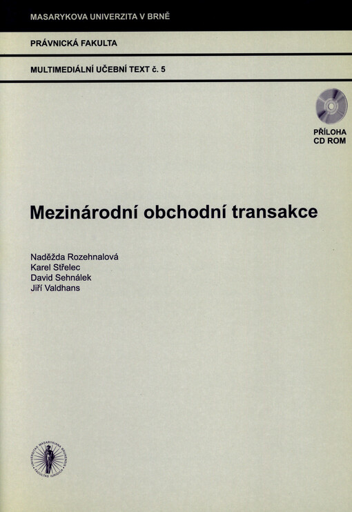 Mezinárodní obchodní transakce : multimediální učební text