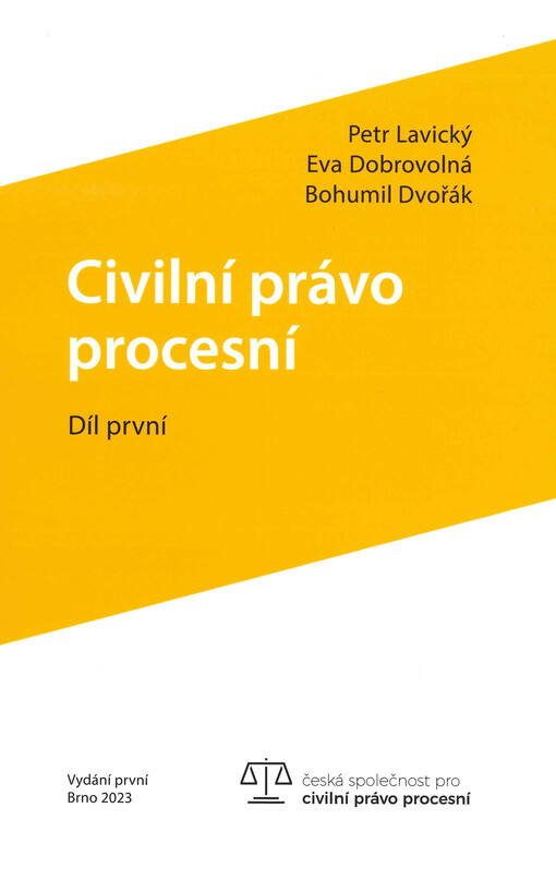 Civilní právo procesní. Díl první