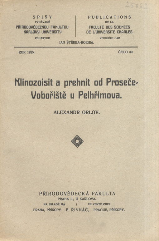 Klinozoisit a prehnit od Proseče-Vobořiště u Pelhřimova