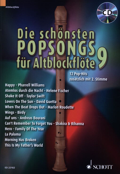 Die schönsten Popsongs für Alt-Blockflöte. 9