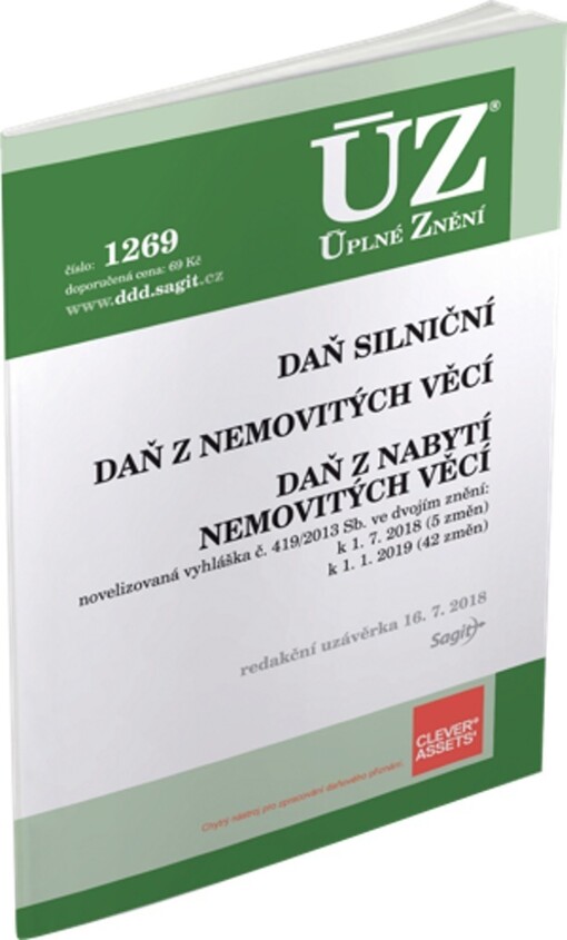 ÚZ č. 1269 Daň z nabytí nemovitých věcí, Daň z nemovitých věcí, Daň silniční
