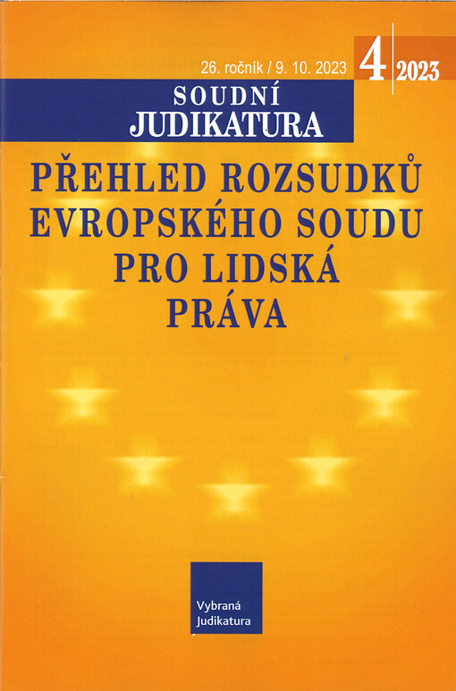 Přehled rozsudků Evropského soudu pro lidská práva