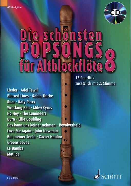 Die schönsten Popsongs für Alt-Blockflöte