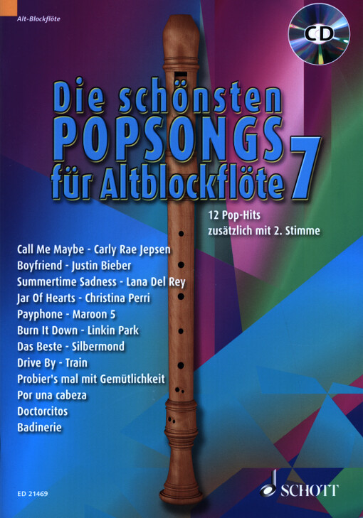 Die schönsten Popsongs für Alt-Blockflöte